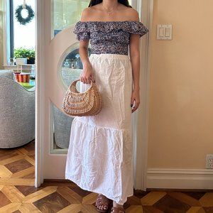 Michael Kors Strapless Floral Top